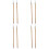 8Pièces Brosses Bambou Portables Multicolores 6