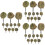 Small Plant Tuft Plastic Bush Cluster for Miniature Landscape Use 8