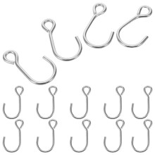 30Pcs Heavy Duty Stainless Steel Scale Weights Hook for Hanging Silver