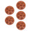 5Pcs Brown Ceramic Snail Baking Dish Durable Kitchen Server Plate 6