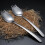 3Pcs Premium Alloy Spoon Fork Set Silver Kitchen Utensil for Parties 8