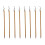 8Pièces Brosses Bambou Portables Multicolores 5