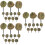 Small Plant Tuft Plastic Bush Cluster for Miniature Landscape Use 9