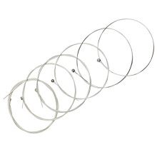 6Pcs Classical Folk Guitar Strings Silver Copper Alloy Replacement Set