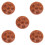 5Pcs Brown Ceramic Snail Baking Dish Durable Kitchen Server Plate 7