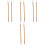 8Pièces Brosses Bambou Portables Multicolores 4