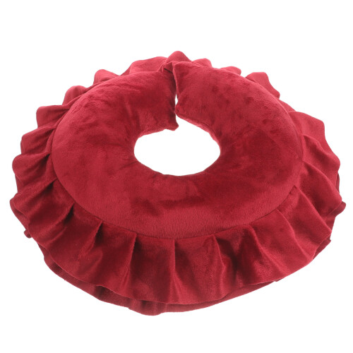 2Pcs Stable Red Massage Face Pillow Cradle Cushion for Spa Salons 1
