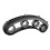 2Pcs Practical Finger Expander for Guitar Bass Black ABS Silicone 1