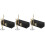 3Pcs Copper Miniature Trombone Decor with Display Stand Assorted Color 4