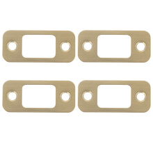 16Pcs Gold Door Strike Plates Stainless Steel Door Reinforcement Kit