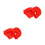 4Pcs Red Ladder Tie Rod Cover ABS Replacement Folding Ladder Hinge Cap 5