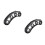 2Pcs Practical Finger Expander for Guitar Bass Black ABS Silicone 8