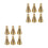 12Pcs Reusable Brass Incense Cone Mold Easy Clean Portable Tower Mold 7