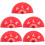 5Pcs Red Durable Foldable Fan Holiday Performance Hand Fan 6