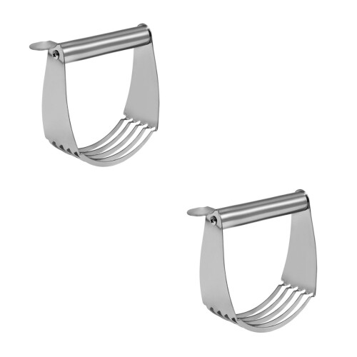 2St Professionele Rvs - En Pastasnijder Met Schraper Design 1