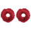 2Pcs Stable Red Massage Face Pillow Cradle Cushion for Spa Salons 3