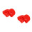 4Pcs Red Ladder Tie Rod Cover ABS Replacement Folding Ladder Hinge Cap 9