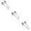 3Pcs Premium Alloy Spoon Fork Set Silver Kitchen Utensil for Parties 6