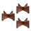 3Pcs Coffee Wood Drum Stand Versatile Tongue Drum Support and Display 7