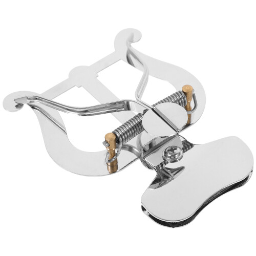 2Sets Durable Silver Metal Lyre Clamp for Trombone Flute and Saxophone 1