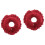 2Pcs Stable Red Massage Face Pillow Cradle Cushion for Spa Salons 4