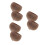6Pcs Pet Feeding Bowls Coconut Shell Large Capacity Dark Brown Set 5