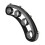 2Pcs Practical Finger Expander for Guitar Bass Black ABS Silicone 3