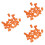 72Pcs Orange Finger Daubers Rubber Painting Tools for Kids Projects 6
