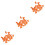 72Pcs Orange Finger Daubers Rubber Painting Tools for Kids Projects 5