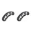2Pcs Practical Finger Expander for Guitar Bass Black ABS Silicone 6