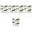 150Pcs Artificial Mini Trees Lightweight Plastic for Model Train Decor 6