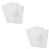 2Sets White Paperboard Trifold Display Boards with Double-Sided Tape 8