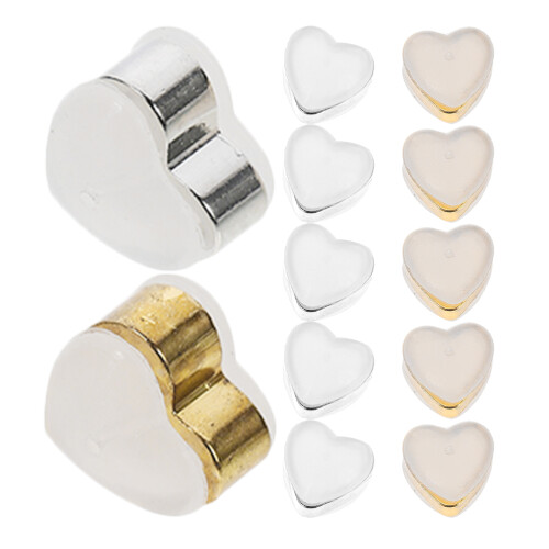36Pcs DIY Silicone Earring Backs for Studs Assorted Colors Lightweight