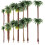 150Pcs Artificial Mini Trees Lightweight Plastic for Model Train Decor 1