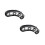2Pcs Practical Finger Expander for Guitar Bass Black ABS Silicone 7