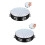 2Pcs Handheld Double Rows Tambourine Musical Instrument for Stage Use 6