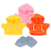 12St Zachte Pluchen Beer Kleding Outfit Set Assorti Kleuren