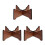 3Pcs Coffee Wood Drum Stand Versatile Tongue Drum Support and Display 3