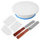 3Sets Cake Decorating Stand Sky-Blue Rotating for Easy Use 1