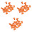 72Pcs Orange Finger Daubers Rubber Painting Tools for Kids Projects 3