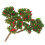 12Pcs Realistic Red Plastic Trees for Diorama Use 1