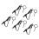 20Pcs Mic Holder Clips Black Iron Microphone Clips for Collar Support 2
