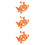 72Pcs Orange Finger Daubers Rubber Painting Tools for Kids Projects 8