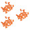 72Pcs Orange Finger Daubers Rubber Painting Tools for Kids Projects 7