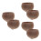 6Pcs Pet Feeding Bowls Coconut Shell Large Capacity Dark Brown Set 2
