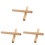 6St Mini Lichtbruine Drumsticks Antislip Drumaccessoires 2
