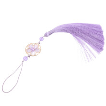 5Pcs Lavender Cloth Tassel Pendant for Vintage Chinese Flute