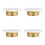 4Pcs Stylish Fire Sprinkler Nozzle Escutcheon Covers Durable Copper 4