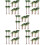 150Pcs Artificial Mini Trees Lightweight Plastic for Model Train Decor 10