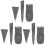 9Pcs Compact Metal Wedges Handle Fixing Durable Iron Accessories 4